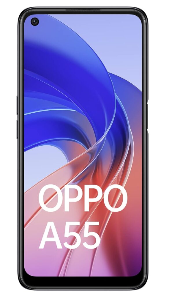 Oppo A55 (Starry Black, 4GB RAM, 64GB Storage) Refurbished