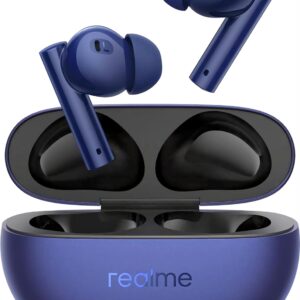realme Buds Air 5 Truly Wireless in-Ear Earbuds with 50dB ANC, 12.4mm Mega Titanized Dynamic Bass Driver (Deep Sea Blue)